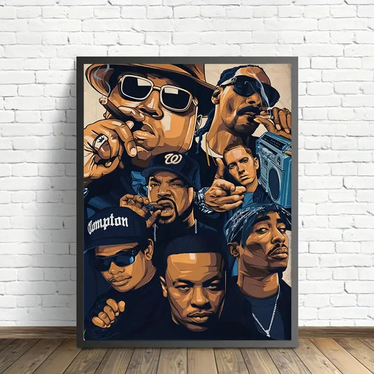 1pc Famous Hip Hop Singer room Art