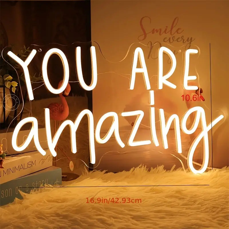 1pc You Are Amazing LED Neon Light Sign