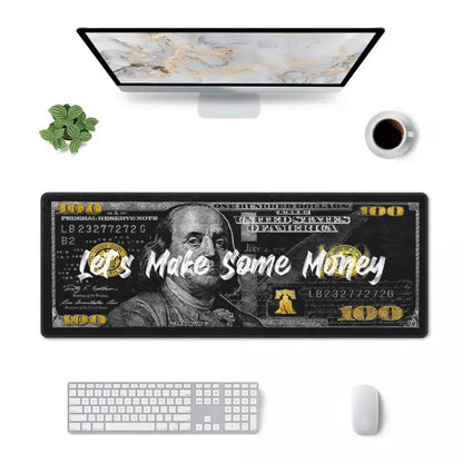 1pc 31.5x11.8in Money Extended Mouse Pad