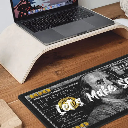 1pc 31.5x11.8in Money Extended Mouse Pad