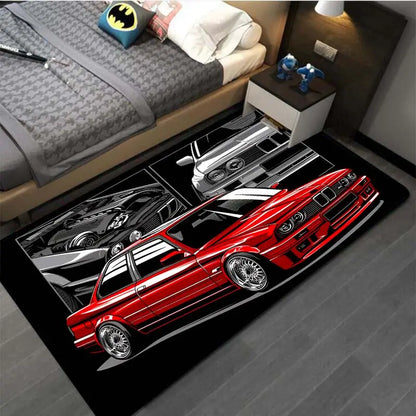 1pc Racing Car Pattern Carpets