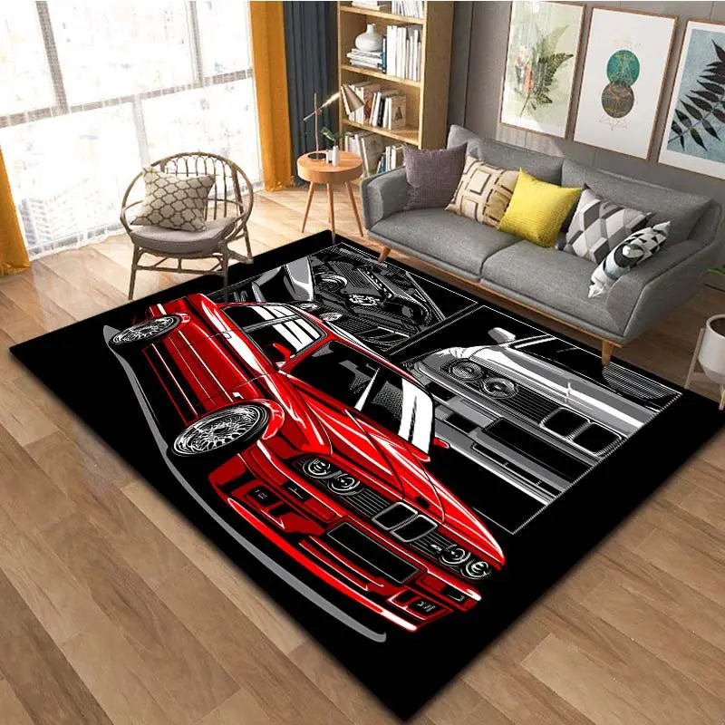 1pc Racing Car Pattern Carpets