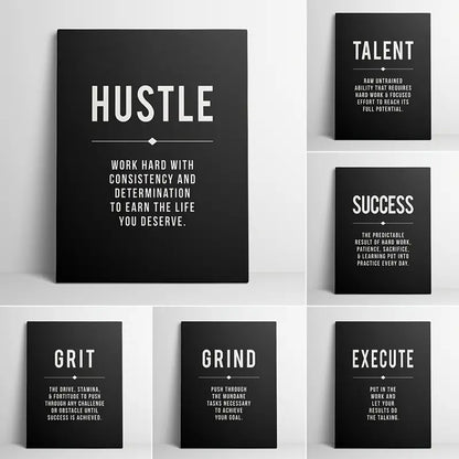 6pcs Motivational Quote Posters