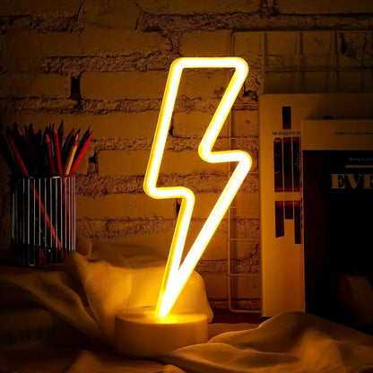 1pc, Lightning Neon Sign