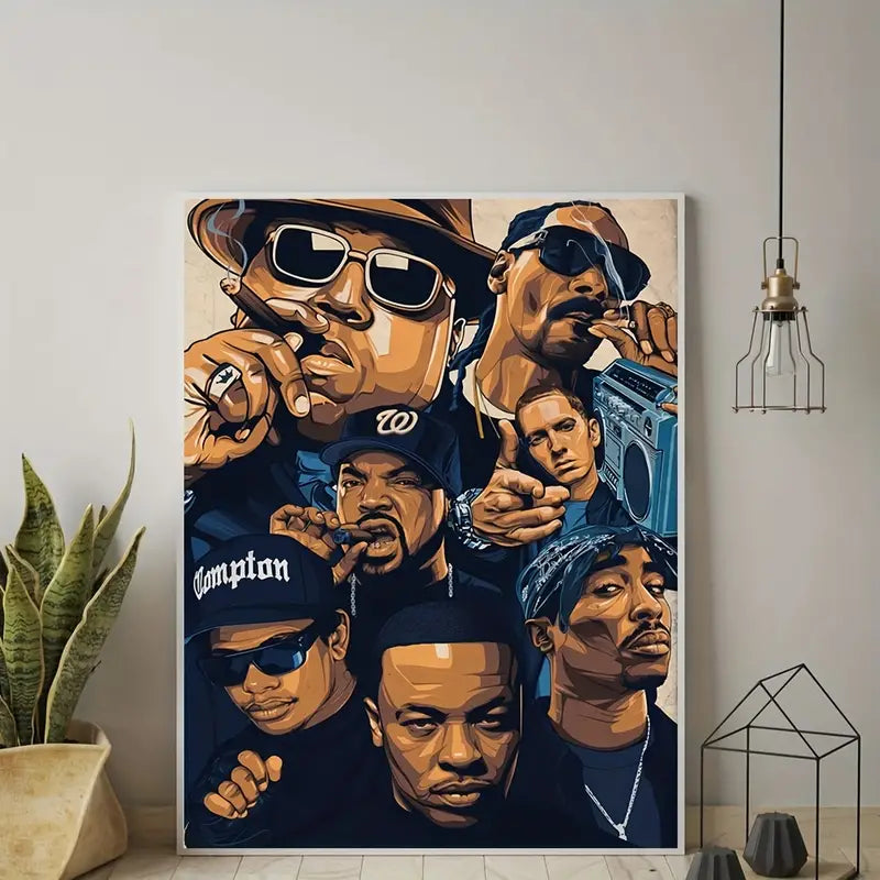 1pc Famous Hip Hop Singer room Art