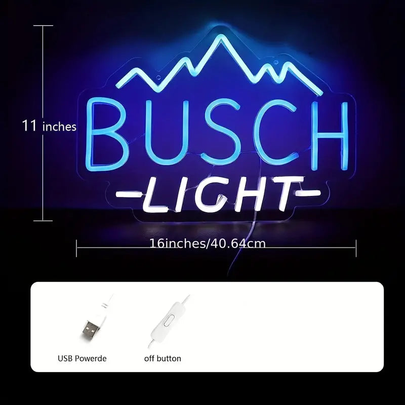 1pc BUSCH LIGHT LED Logo