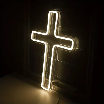 1pc Jesus Cross Neon Sign