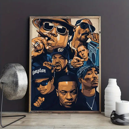 1pc Famous Hip Hop Singer room Art