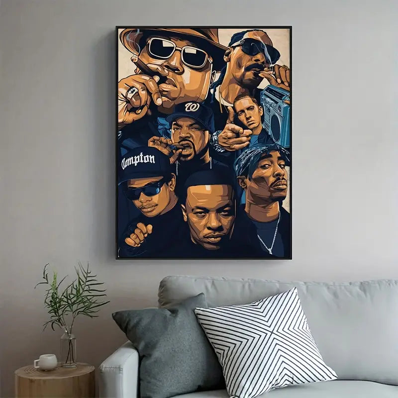 1pc Famous Hip Hop Singer room Art