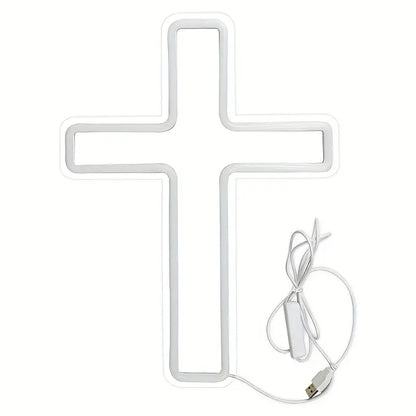 1pc Jesus Cross Neon Sign