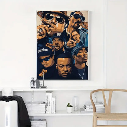 1pc Famous Hip Hop Singer room Art